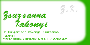zsuzsanna kakonyi business card
